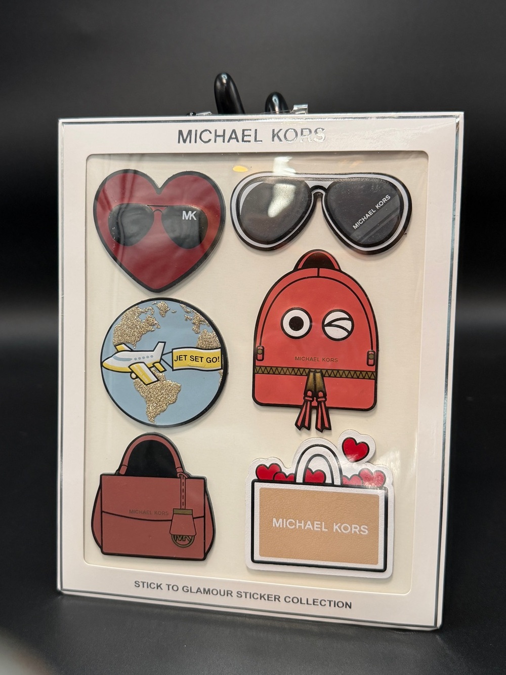 Michael Kors Kids Red and Black Accessories Sticker Set